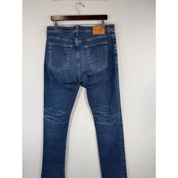 AG Adriano Goldschmied Mens Jeans Blue Tellis Modern Slim Denim Stretch 34x33 - Picture 10 of 12